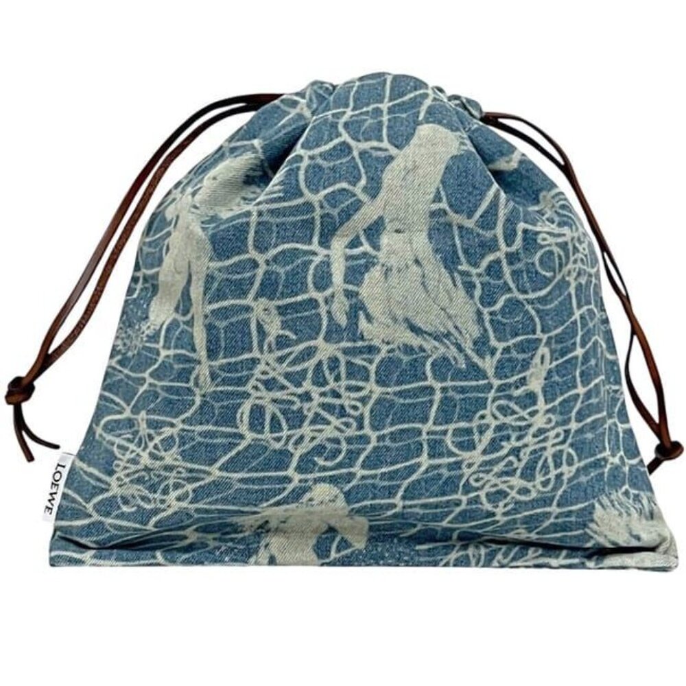 Loewe Draw String Pouch Light Blue Paurazibiza Cl… - image 3